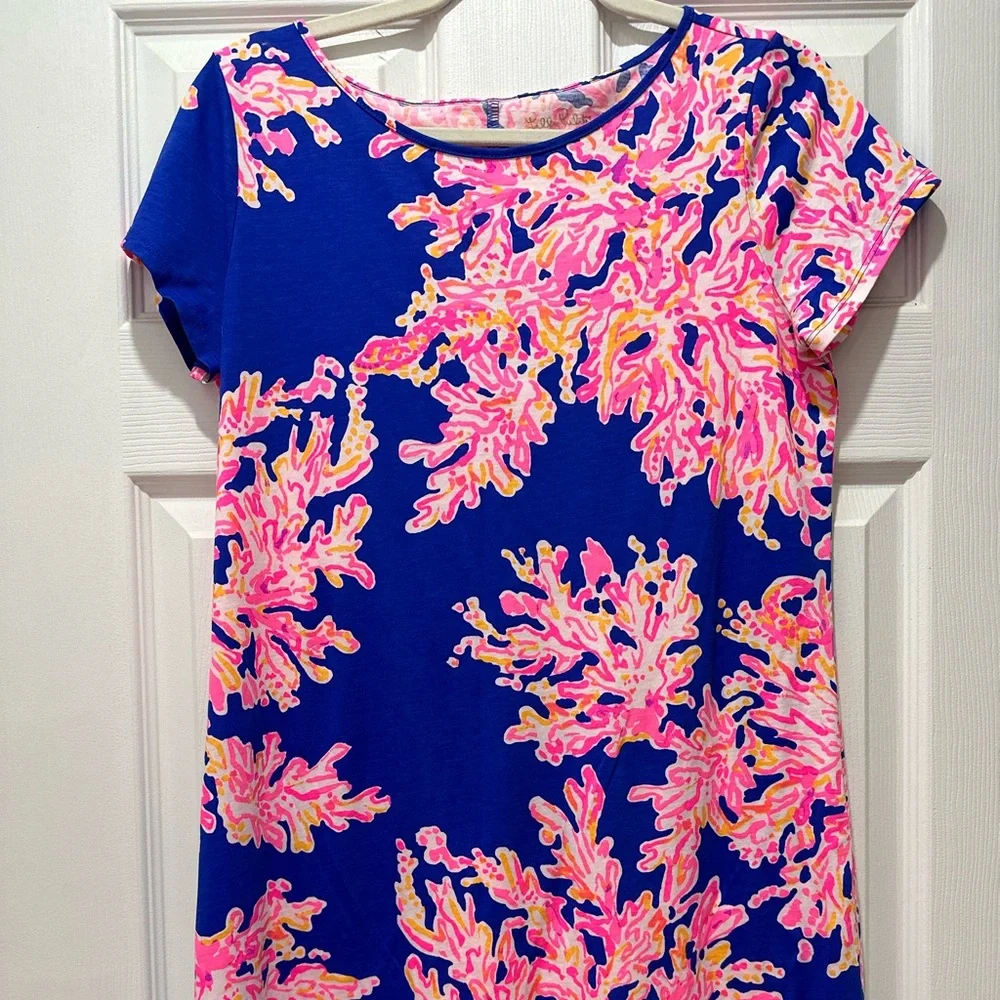 Lily Pulitzer Dress only worn once. Great condition 100 % cotton size medium - Picture 1 of 3